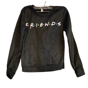 Friends Logo sweatshirt Black Size small New NWT